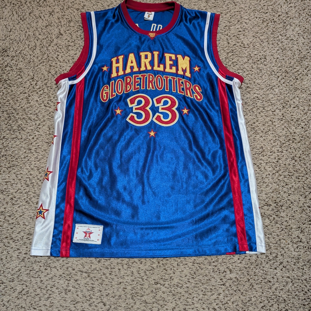 Harlem Globetrotters Blue Basketball Jersey